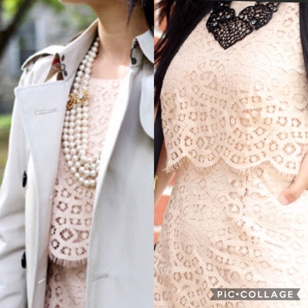 JCREW | TIERED SHIFT DRESS RAINDROP LACE - Picture 5 of 6